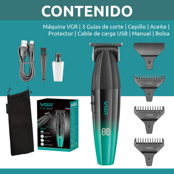 Máquina Patillera Profesional VGR V-906 Magnetico 9000 RPM - Image 8