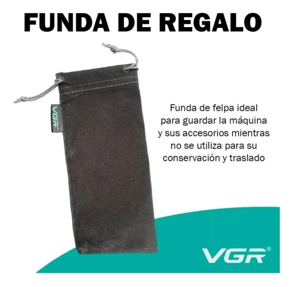 Cortadora De Pelo Barba Vgr V-066 Profesional Recargable Usb Azul - Image 6