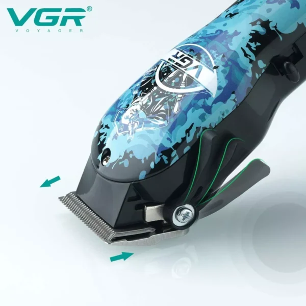 Cortadora De Pelo Barba Vgr V-066 Profesional Recargable Usb Azul - Image 5