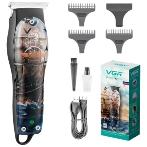 Máquina Cortar Pelo Patillera VGR V-953 Inalámbrica Usb Oceano