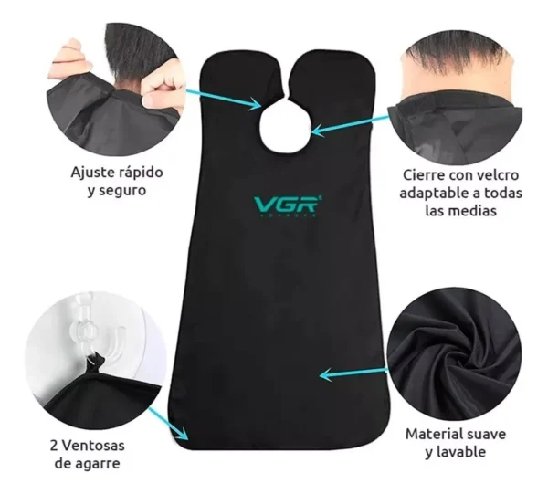Maquina Corta Pelo Barba Trimmer Vgr V-172 Grooming Kit Usb + Capa Corte - Image 5
