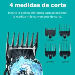 Cortadora De Pelo Barba Vgr V-066 Profesional Recargable Usb Azul