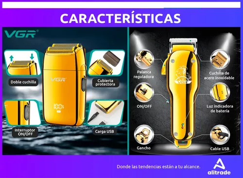 Combo Maquina Corta Pelo Shaver V-399 + Clipper V-678 - Image 3