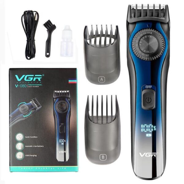 Maquina Corta Pelo Afeitadora Barba Recargable Trimmer VGR V-080 Usb