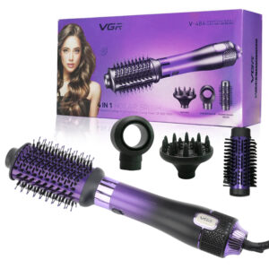 Cepillo Secador 4en1 Profesional Vgr V-484 Difusor 1100w Color Violeta