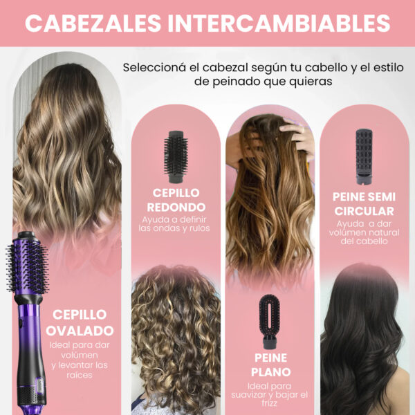 Cepillo Secador 8en1 Profesional Vgr V-488 Difusor 1100w - Image 3