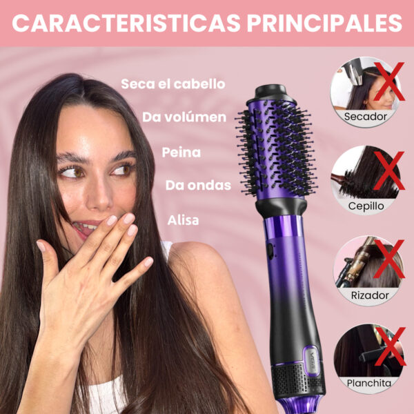 Cepillo Secador 8en1 Profesional Vgr V-488 Difusor 1100w - Image 6