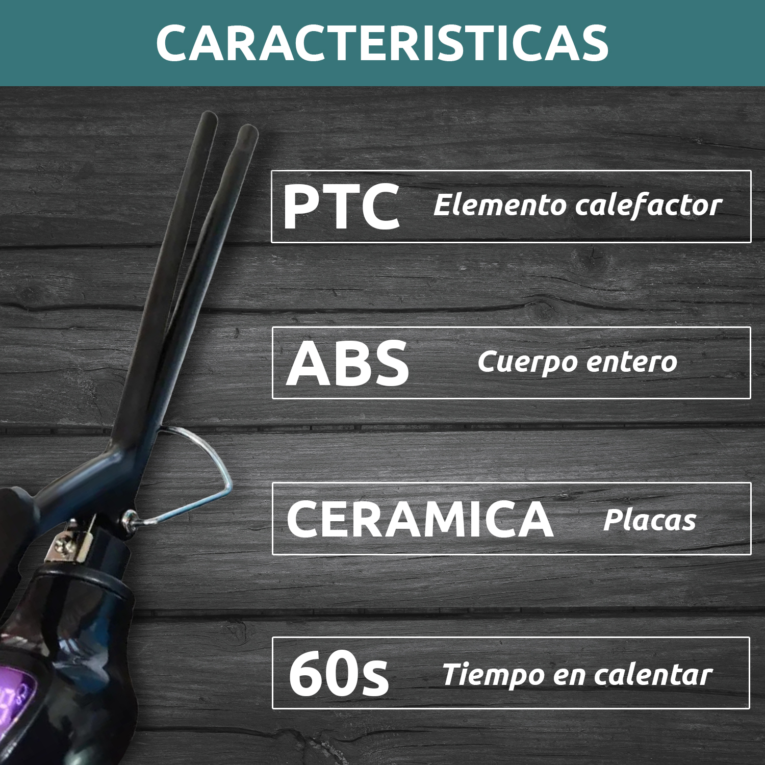 Rizador Buclera VGR V-573 Cerámica Pro 200°C 7 Niveles Led Color Rosa - Image 8