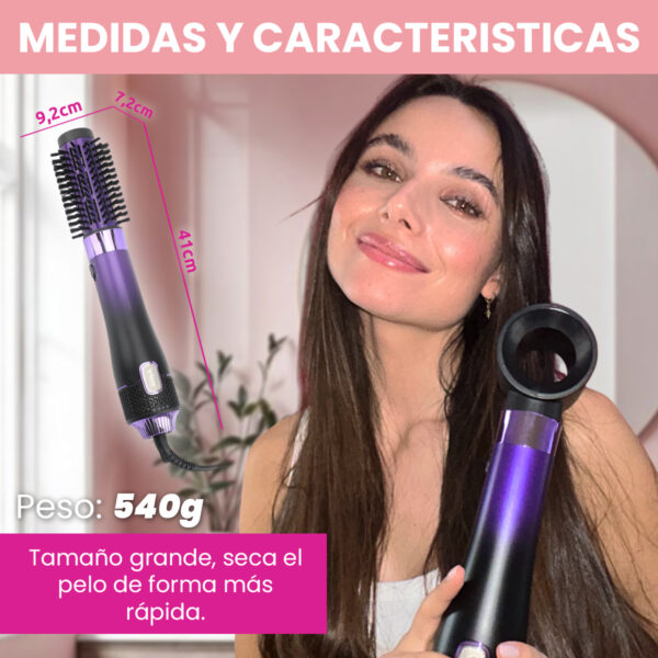 Cepillo Secador 4en1 Profesional Vgr V-484 Difusor 1100w Color Violeta - Image 8