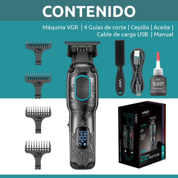 Maquina Cortar Pelo Trimmer Salón Vgr V-254 Bldc 7000rpm - Image 10