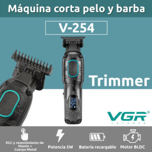 Maquina Cortar Pelo Trimmer Salón Vgr V-254 Bldc 7000rpm