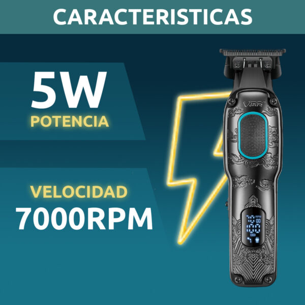 Maquina Cortar Pelo Trimmer Salón Vgr V-254 Bldc 7000rpm - Image 4