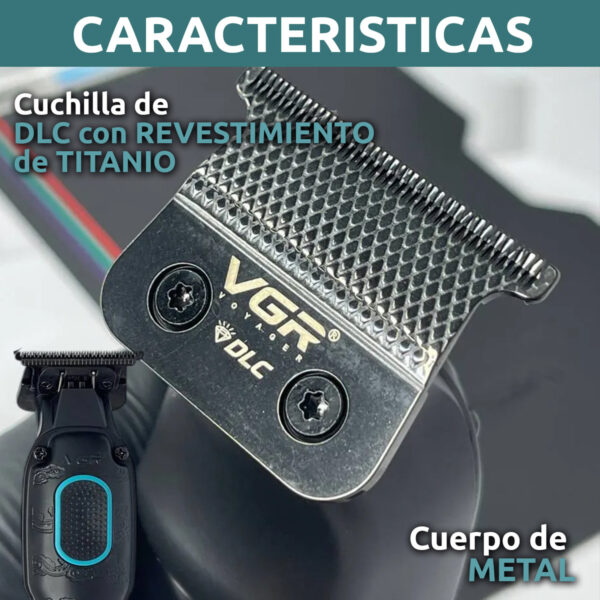 Maquina Cortar Pelo Trimmer Salón Vgr V-254 Bldc 7000rpm - Image 8