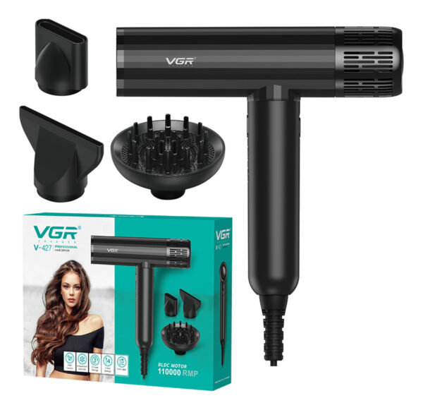 Secador Pelo Vgr V-427 Bldc 1900w Profesional Iónico Salón