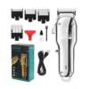 Cortadora De Pelo Barba Clipper VGR V-678 Recargable Ajuste Hoja - Plateado