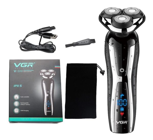 Afeitadora Eléctrica Rasuradora Recargable Shaver VGR V-309 IPX5
