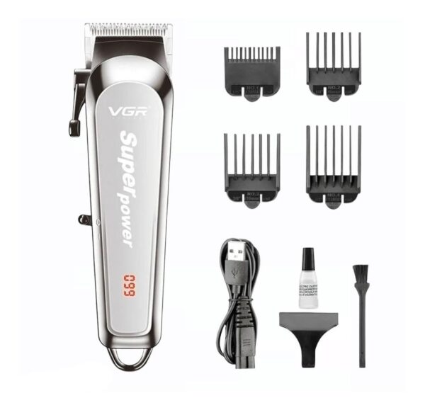 Maquina De Cortar Pelo Profesional Recargable Usb Clipper VGR V-060