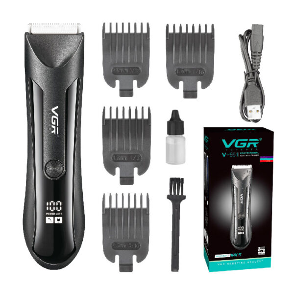 Recortadora Afeitadora Cuerpo Íntima Sin Dolor Usb Vgr V-951 Negro