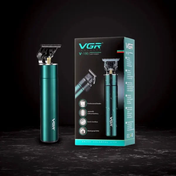 Maquina Corta Pelo Patillera Barba Vgr V-186 Recargable Usb Verde