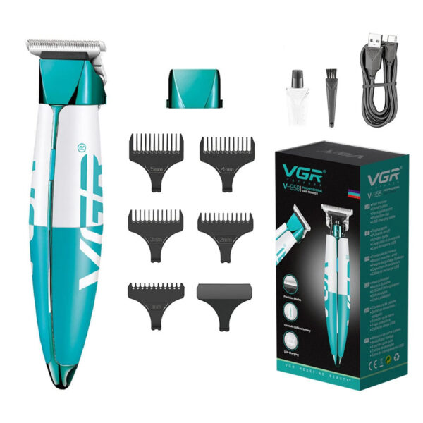 Máquina Corta Pelo Trimmer Patillera Vgr V-958 Recargable