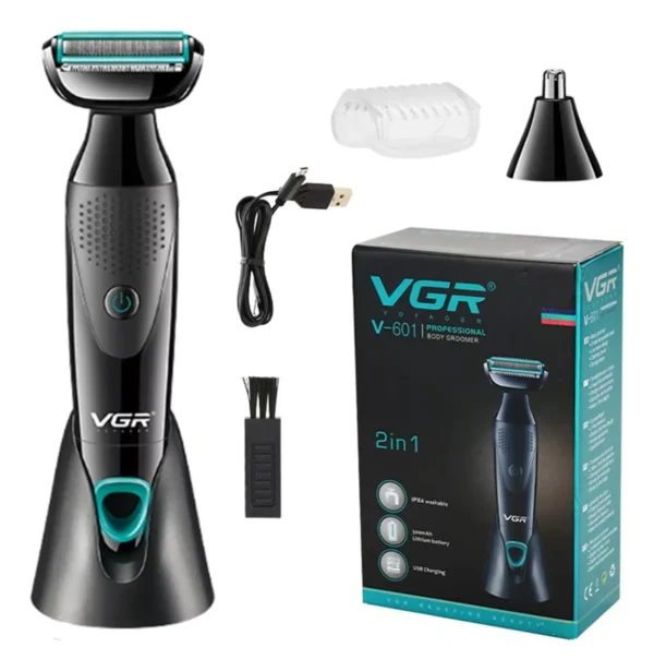 Afeitadora Eléctrica Vgr V-601 Intima Corporal Nariz 2 En 1
