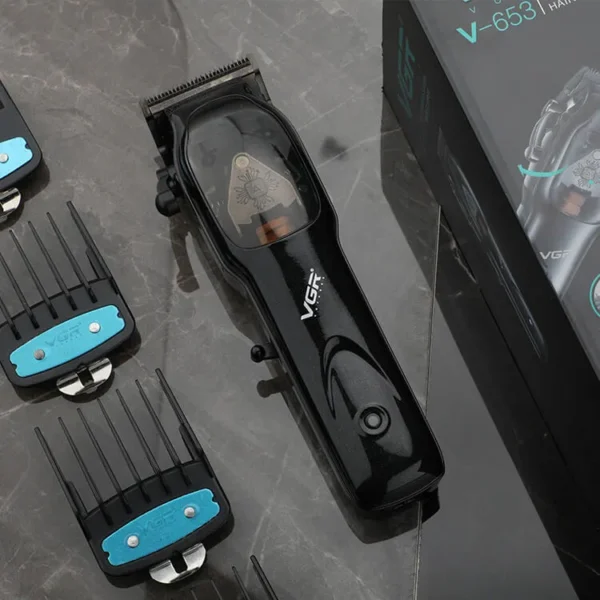 Máquina de Cortar Pelo VGR V-653 Recargable Profesional Usb Negro