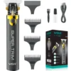 Maquina Corte Pelo Patillera Trimmer Vgr V-082 Recargable Negro/Plateado
