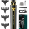 Maquina Corta Pelo Barba Trimmer Vgr V-009 Led Inalámbrica Dorado