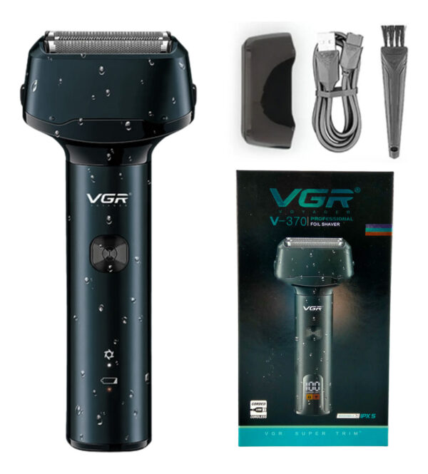 Afeitadora Eléctrica VGR V-370 Patillera 2en1 Impermeable Azul