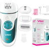 Depiladora Eléctrica Mujer VGR V-700 Cara Cuerpo Callos 4en1 Blanco