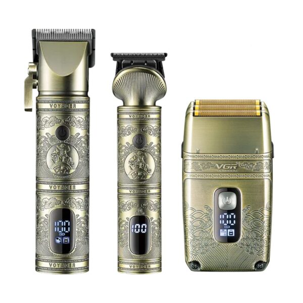 Combo Maquina Pelo Trimmer y Clipper V-670 + Shaver V-335
