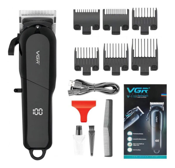 Cortadora de Pelo Profesional Inalámbrica VGR V-118 Usb Led