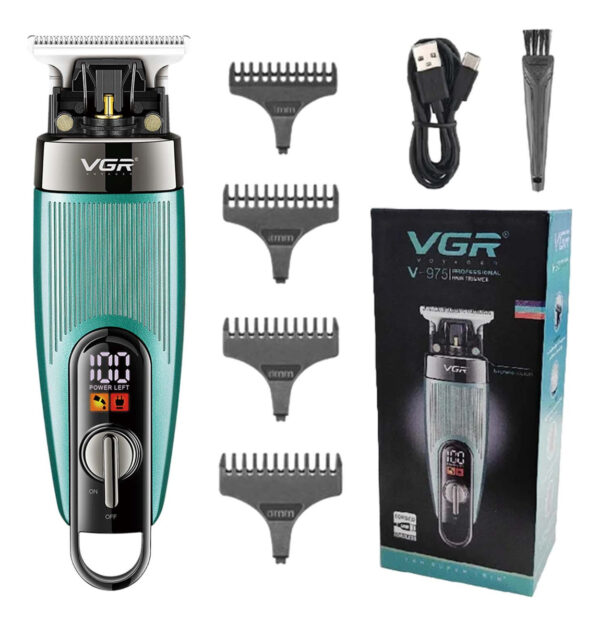 Máquina Trimmer Profesional Recargable VGR V-975 Usb Led