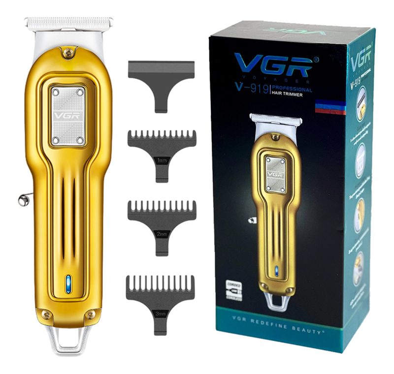 Máquina Trimmer Profesional Recargable VGR V-919 Usb T-Blade