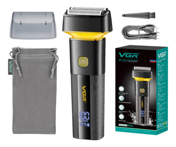 Afeitadora Eléctrica 2en1 Trimmer VGR V-355 Usb Turbo IPX6