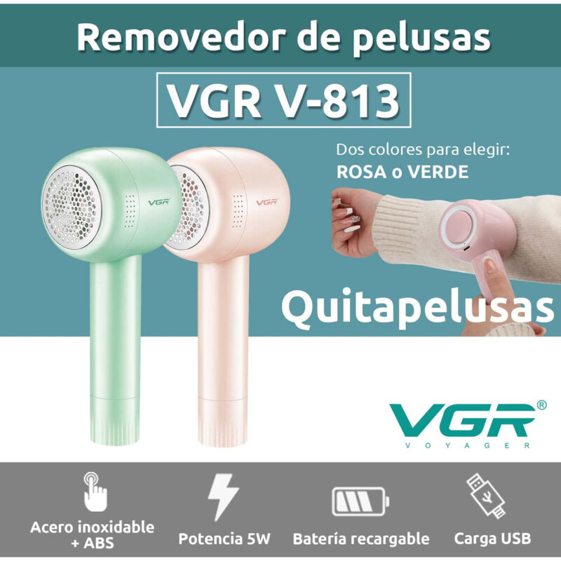 Alternative view of Quita Pelusas Eléctrico Recargable Inalámbrico Vgr V-813 Usb