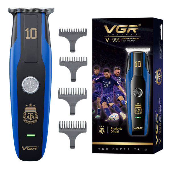 Máquina Trimmer usb VGR V-999 Afa Argentina azul Oficial