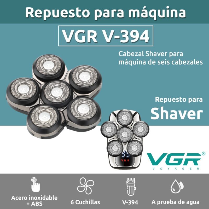 Alternative view of Repuesto Máquina Cortar Pelo Barba Vgr V-394 Grooming 7en1