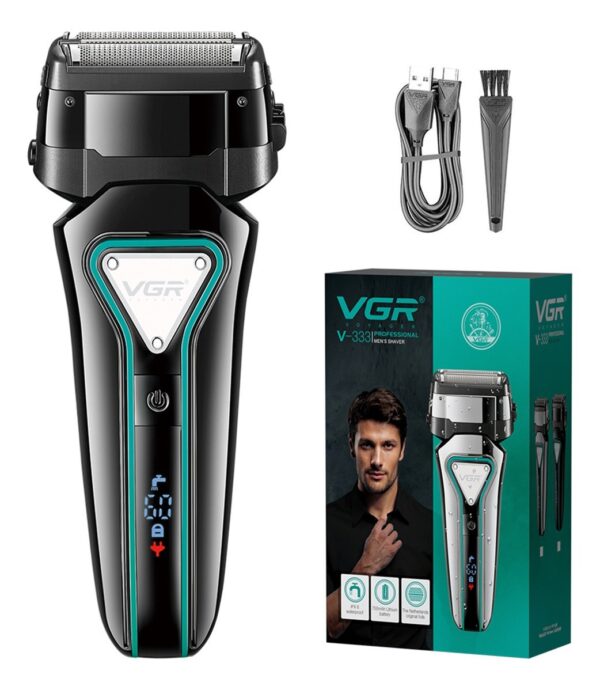 Afeitadora Eléctrica Trimmer 2en1 VGR V-333 Triple Hoja IPX6