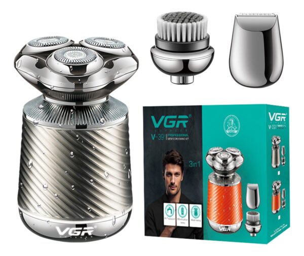 Afeitadora Eléctrica Grooming Kit 3en1 VGR V-391 Metal IPX7