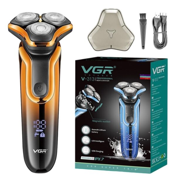Afeitadora Eléctrica Hombre Shaver Barba Vgr V-313 Usb Ipx7