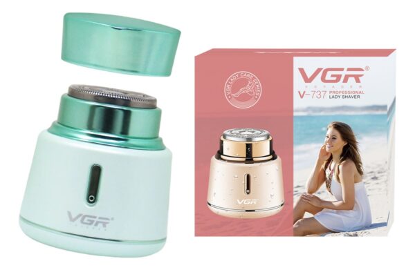 Afeitadora Eléctrica Mujer Shaver VGR V-737 Usb Led IPX5