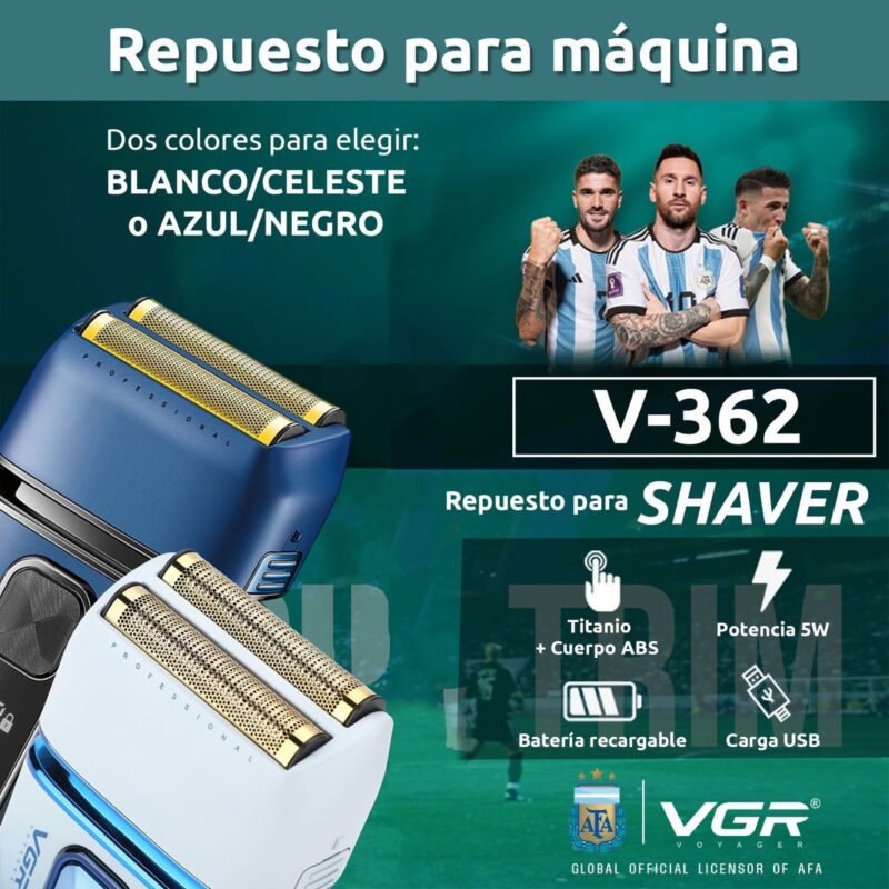 Alternative view of Repuesto Afeitadora Eléctrica 2en1 Vgr V-362 Afa Argentina