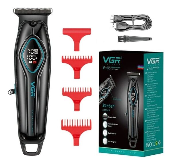 Máquina Trimmer Corta Pelo VGR V-945 Usb Cerámica 7000rpm