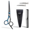 Set De Tijeras Peluquería Vgr 5pcs  Acero Inoxidable Estuche