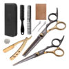 Set De Tijeras Peluquería Vgr 10pcs Acero Inoxidable Estuche