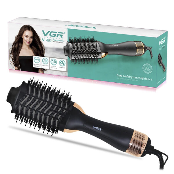 Cepillo secador alisador voluminizador vgr v-492 1000w 220v