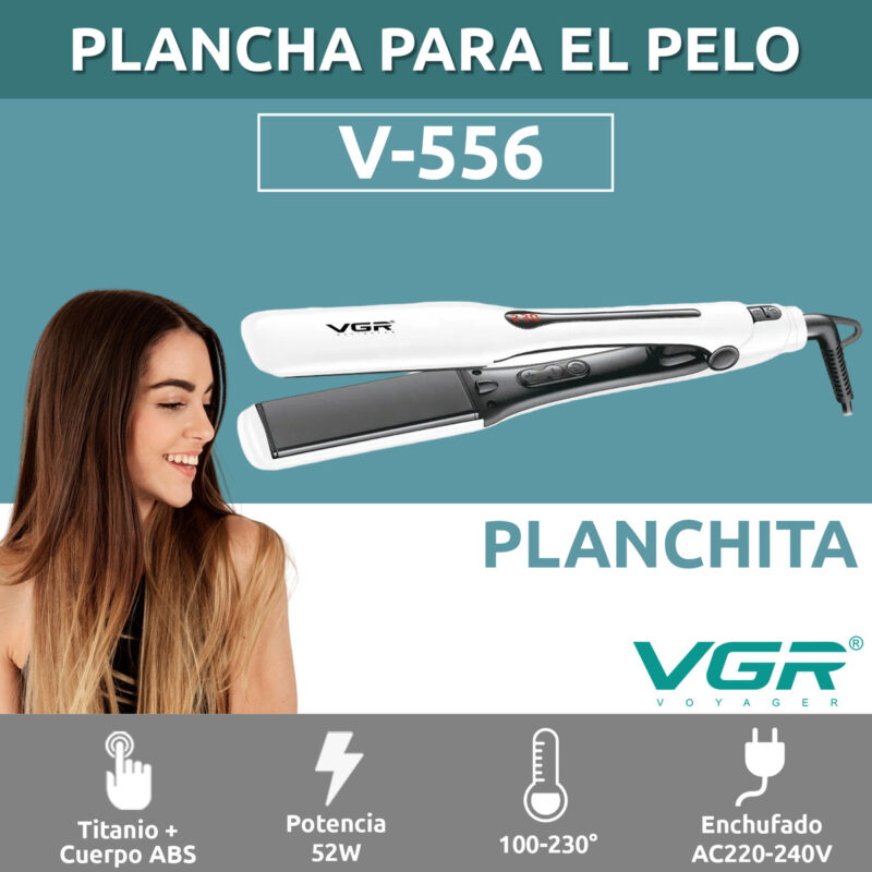 Alternative view of Planchita pelo profesional titanio vgr v-556 alisado 230°