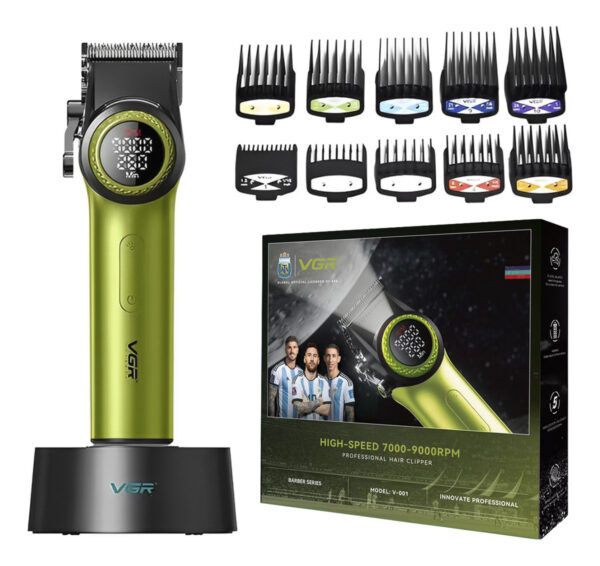 Máquina Barbería Profesional Corta Pelo Vgr V-001 turbo luz