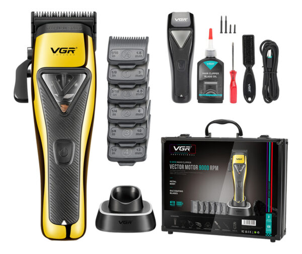 Máquina Cortar Pelo Profesional VGR V-015 Motor Vector 9000